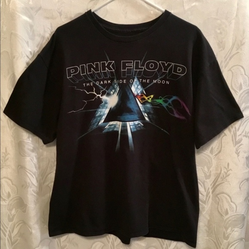 Liquid Blue Black Pink Floyd Tee Shirt